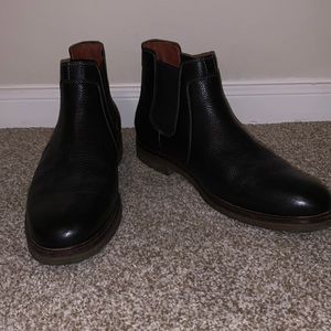 Johnston & Murphy Black Chelsea Boots